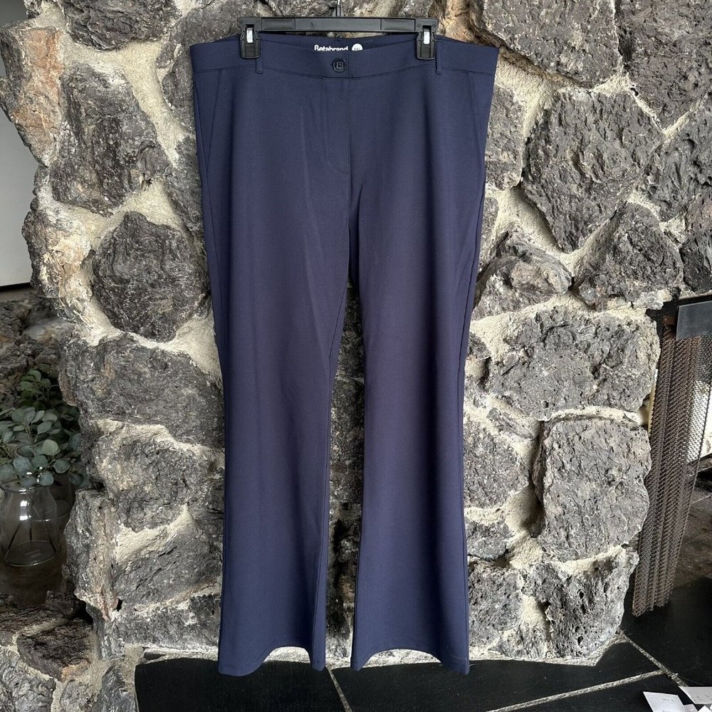 Betabrand Womens Pants‎ 2XL Blue Pull On Stretch Career Loungewear Navy